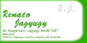 renato jagyugy business card